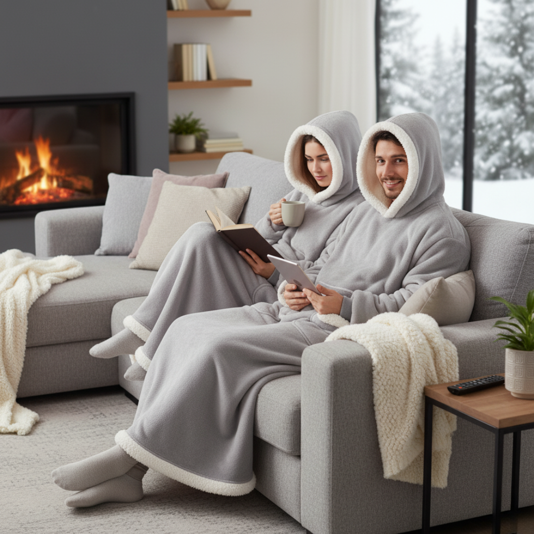 Huggie™ - Flanell-Kapuzendecke